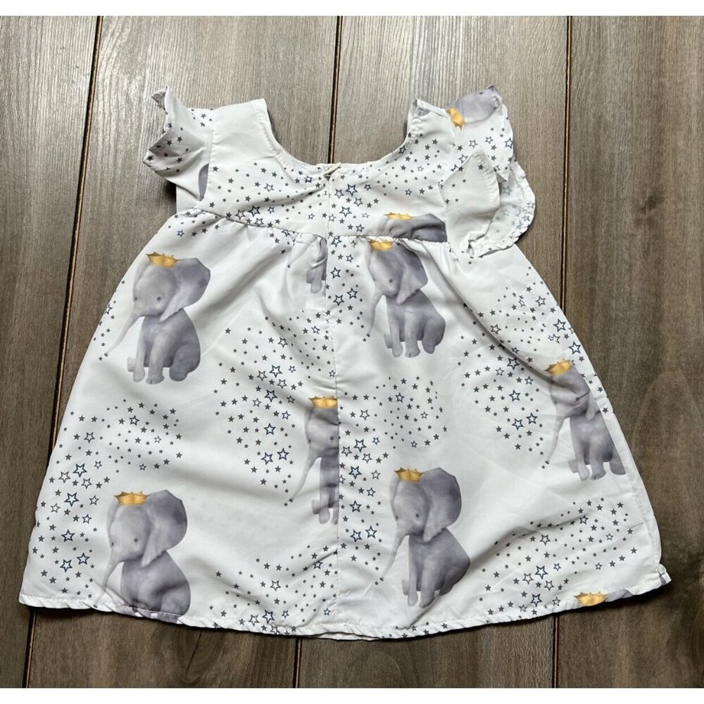 Lovely Crown Elephant Flutter Swing Dress - Picture 6 of 8